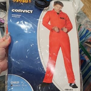 Spirit Orange Convict Jumpsuit for Kids